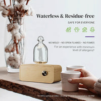 Nebulizing Essential Oil Diffusers For Aromatherapy - Battery Operated Diffuser Wood & Glass Oil Diffuser For Home Office Quick Pick Grocers