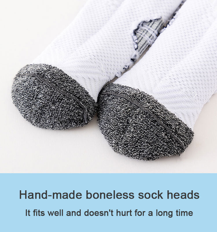 6/5/3 Pairs Men's Athletic Socks Sports Breathable Outdoor Running Compression Socks Cotton Training Long Black Stretch Socks Quick Pick Grocers
