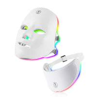 7 Colors Led Facial Mask With Neck Red Light Therapy Mask For Skin Tightening Lifting Anti-aging Bio-Light Beauty Whitening Home Quick Pick Grocers