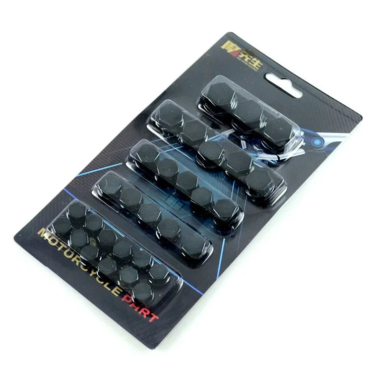 30pcs Motorcycle Screw Decoration Cover Plating Cap for Car Motor Scooters Electric Colored Nut Cover Motorcycle Accessories