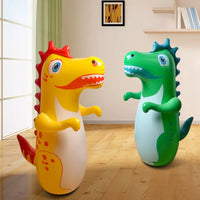 Children Adult Tumbler Boxing Inflatable Standing Punching Bag Boys Dinosaur Sport Toys Kids Activity Outdoors Game Gift Quick Pick Grocers