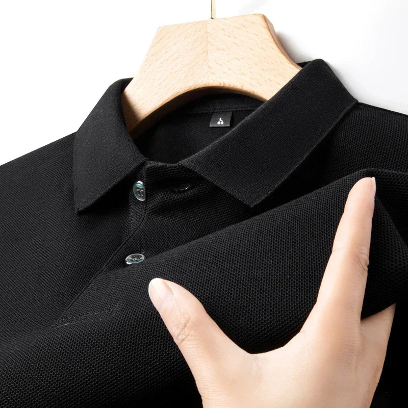 Men's 100% Cotton Polo Shirt - Summer Casual Breathable Tee,19 Colors,Ideal for Golf and Sports,Business Casual,Silk-Like Finish Quick Pick Grocers
