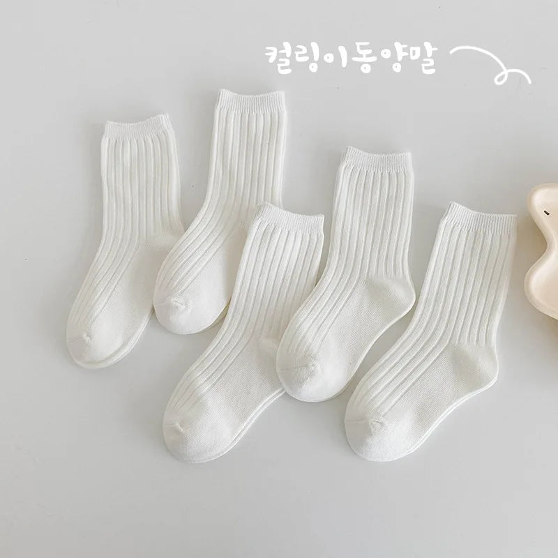 5 Pairs/Lot Children Socks Boy Girl Cotton Fashion Breathable Socks Four Seasons High Quality 1-12 Years Kids Birthday Gift Quick Pick Grocers