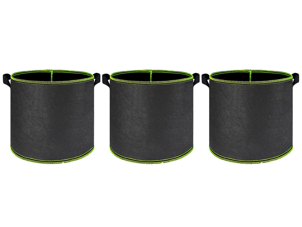 Vegetable/Flower/Plant Grow Bags 2/3/5/7/10 Gallon Thickened Non-Woven Grow Bags Aeration Fabric Pots with Handles Flower Pot Quick Pick Grocers