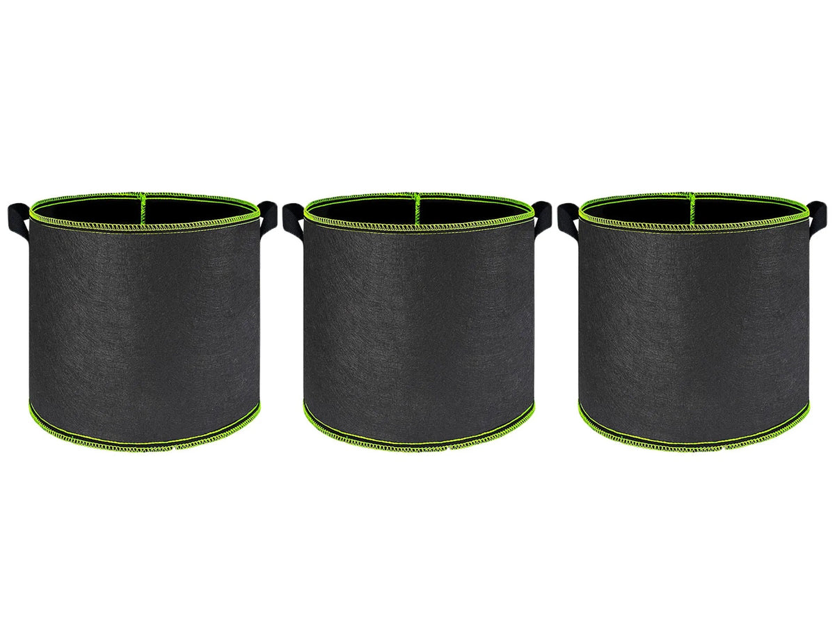 Vegetable/Flower/Plant Grow Bags 2/3/5/7/10 Gallon Thickened Non-Woven Grow Bags Aeration Fabric Pots with Handles Flower Pot Quick Pick Grocers
