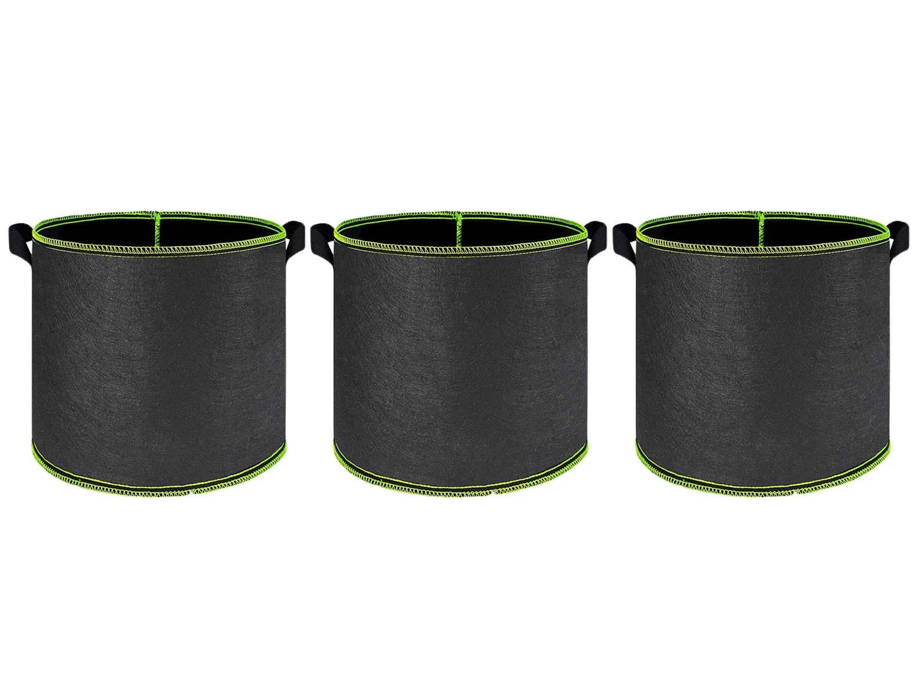 Vegetable/Flower/Plant Grow Bags 2/3/5/7/10 Gallon Thickened Non-Woven Grow Bags Aeration Fabric Pots with Handles Flower Pot Quick Pick Grocers