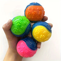 2Pack of Durable Squeaky Dog Balls - SoftTPR Chew Toys, Suitable for Dental Health and Training, Suitable for All Breeds Quick Pick Grocers