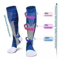 Compression Socks Varicose Veins Men's And Women's Sports Socks Football 20-30 Mmhg Elastic Anti Fatigue Pain Relief Wholesale Quick Pick Grocers