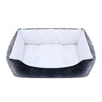 Bed for Dog Cat Pet Square Plush Kennel Medium Small Dog Sofa Bed Cushion Pet Calming Dog Bed House Pet Supplies Winter Quick Pick Grocers