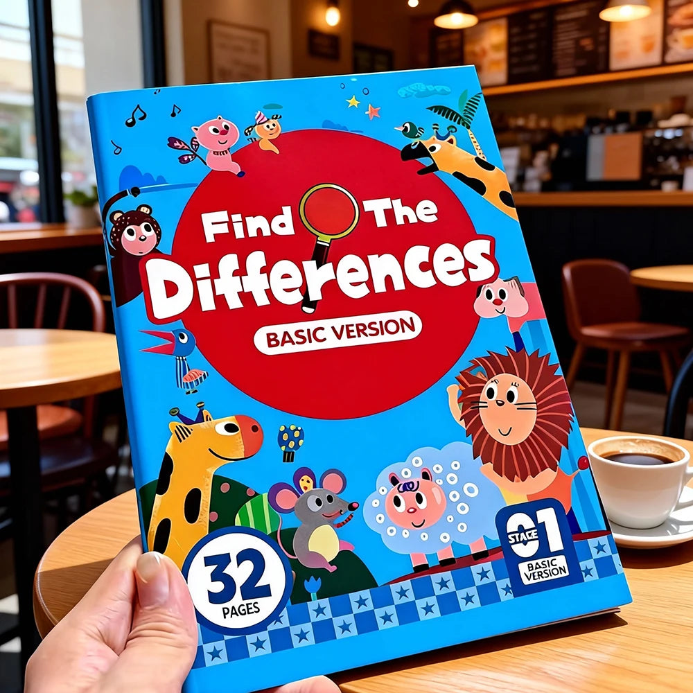Hidden Differences Activity Book, Featuring 32 Interactive Observation Games and Memory Exercises |   Attention and Concentration Training |   Visual Perception Skills, Focused Attention Games with Numbered Pages |   Find the Quick Pick Grocers