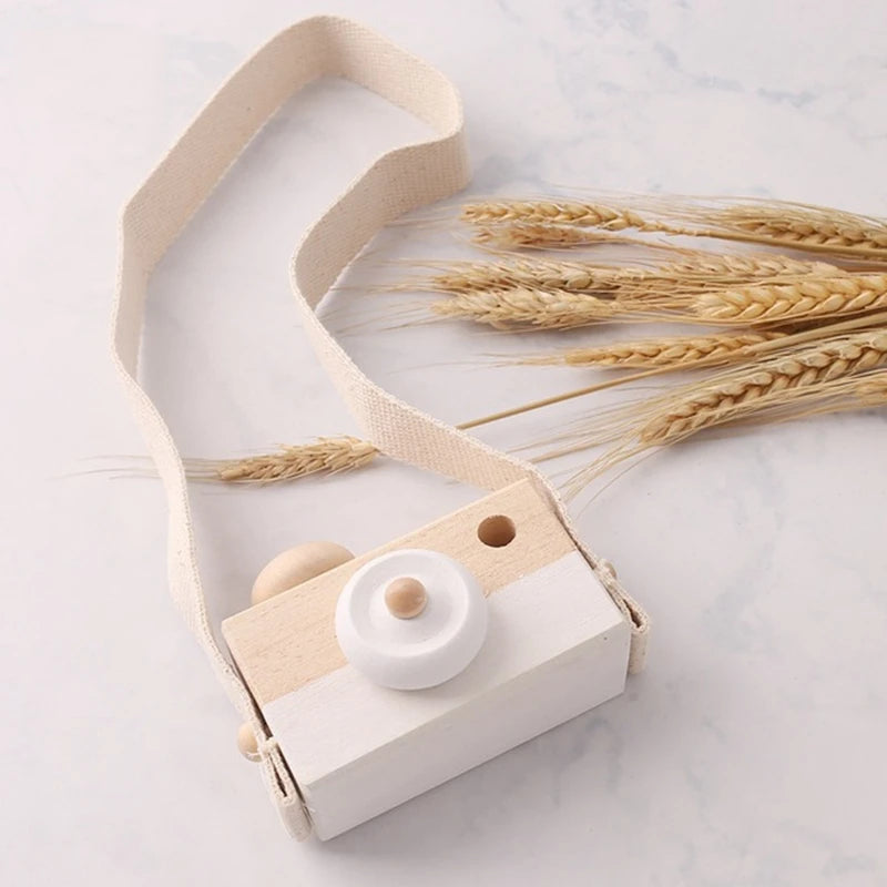 Wooden Fashion Camera Baby Toys Pendant Baby Block Montessori Toys for Children Wooden DIY Presents Nursing Gift Outdoor Toys Purest Peak