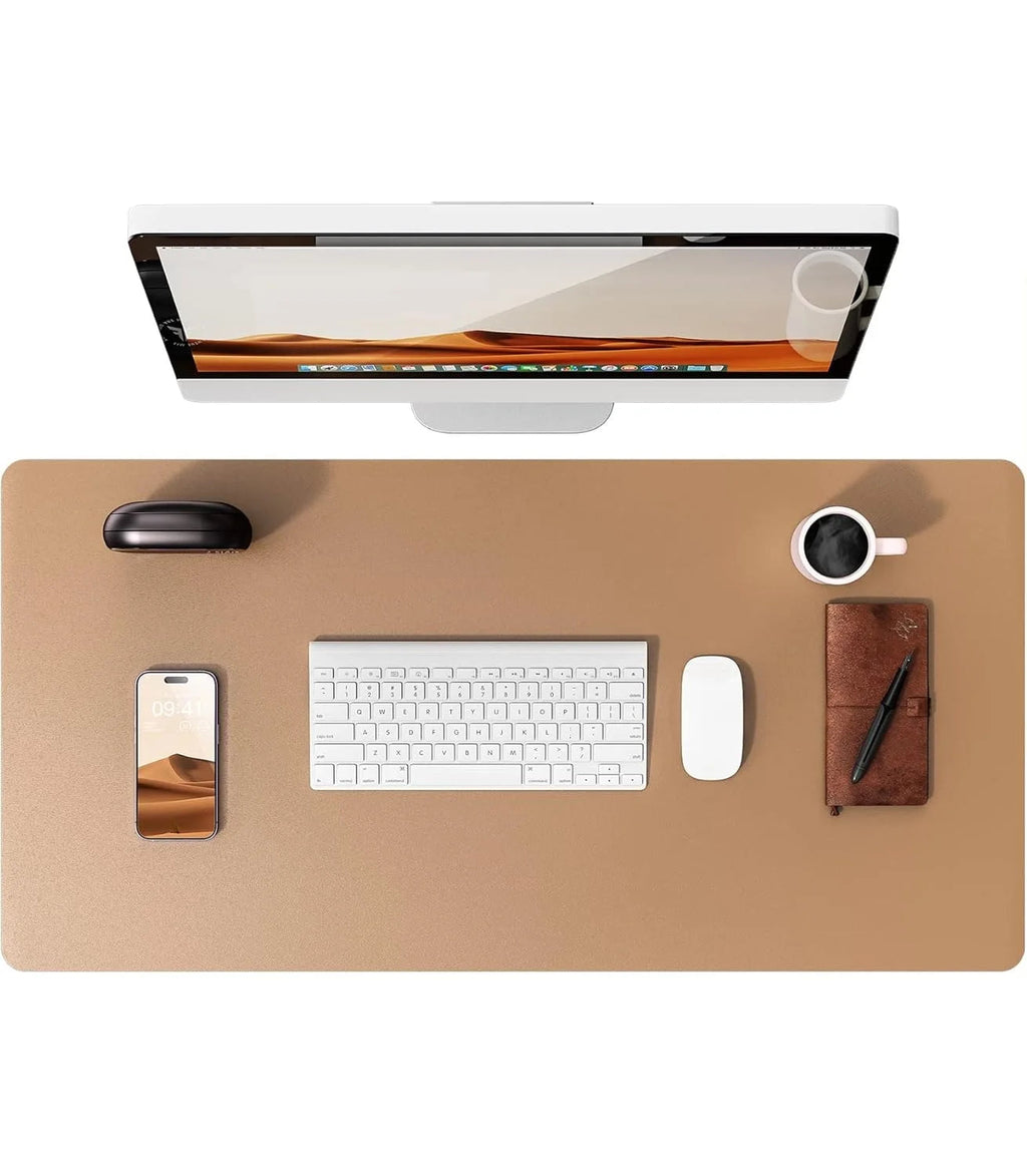 Large Mouse Pad,Office Desk Mat, Leather Desk Pad Protector, Non-Slip PU Leather Desk Blotter, Laptop Desk Pad Quick Pick Grocers