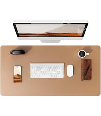 Large Mouse Pad,Office Desk Mat, Leather Desk Pad Protector, Non-Slip PU Leather Desk Blotter, Laptop Desk Pad Quick Pick Grocers