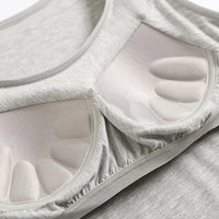 Women's Vest Tops With Built In Padded Bra Vest Slim Fit Tank Tops Sexy Shirts Feminino Casual Underlay Slimming Lingerie Top Quick Pick Grocers