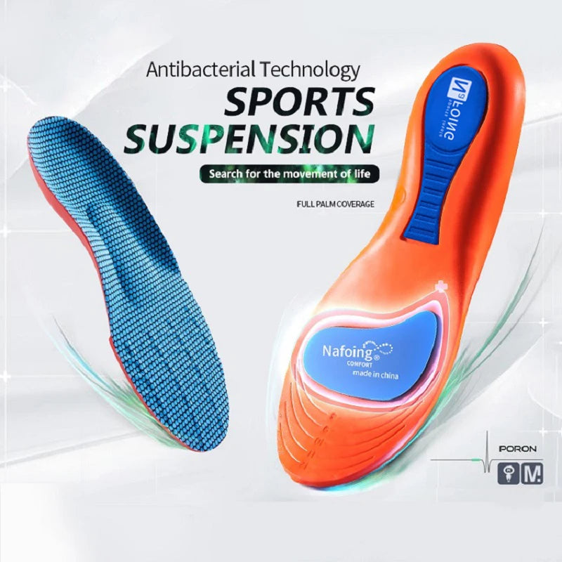 Sport Orthopedic Insoles for Feet Men Women EVA Breathable Shock Absorption Shoes Insole for Running Basketball Sport Care Pads Quick Pick Grocers