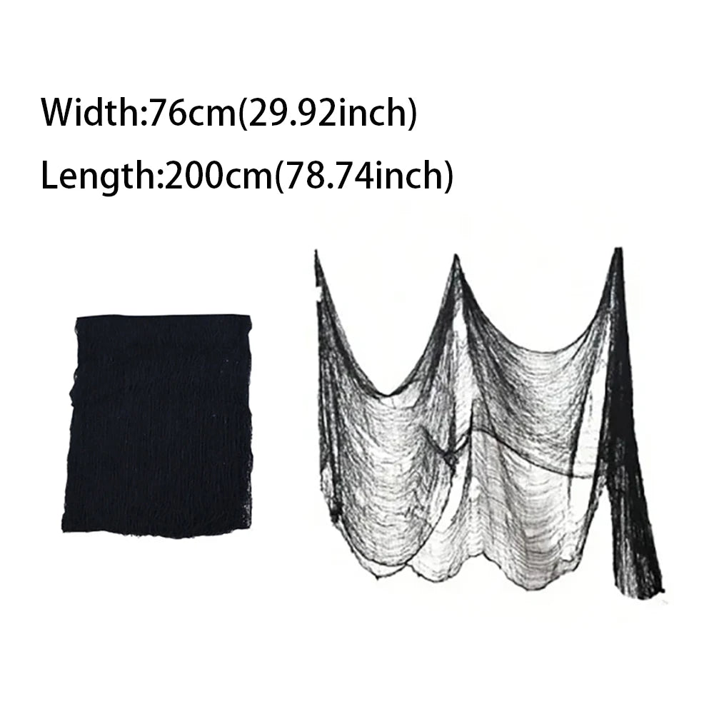 Halloween Bloody Gauze Decorations,Horror Bloody Cloth Bandage,Door Curtainsss,Halloween Haunted House Party Props Quick Pick Grocers