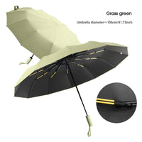 Reinforced 24-Bone Umbrella, Men's Business Strong And Durable Wind-resistant Umbrella, Anti-UV Sunscreen Umbrella Women's Sunny Quick Pick Grocers
