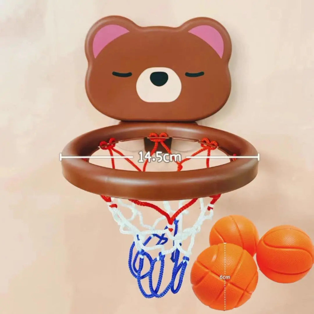A Suit Of Children's Toy Mini Cute Little Bear Basketball Bathroom Bath Toys Shoot At The Basket Games In The Pool Quick Pick Grocers