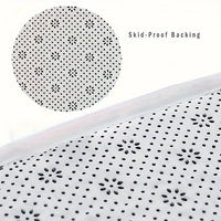 Curved bathroom mat thickened shower room absorbent door mat toilet bathroom non-slip mat dirt-resistant entrance mat Quick Pick Grocers