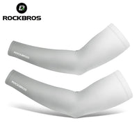 ROCKBROS  Arm Sleeve Breathable Quick Dry UV Protection Cycling Sport Sleeve Ice Fabric Sunscreen Sports Wear Fitness Arm Sleeve Quick Pick Grocers