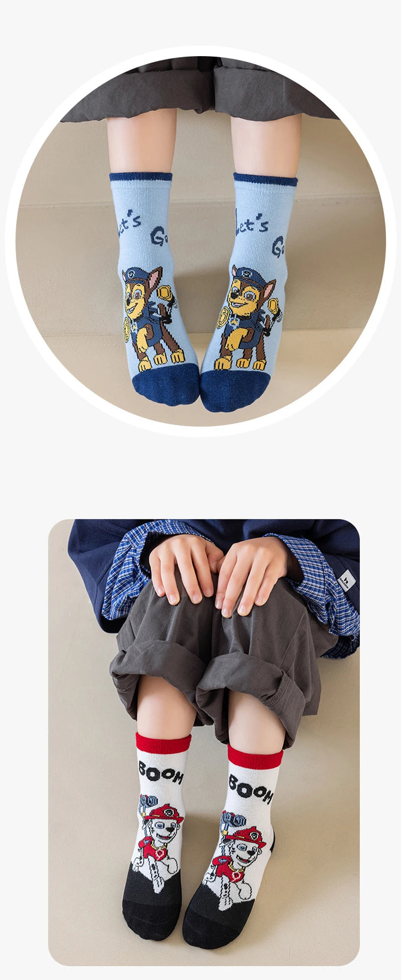 5 Pairs Paw Patrol Kids Socks Cotton Boys Cute Cartoon Socks for Children Baby Casual Socks Spring and Summer Boys Socks Quick Pick Grocers