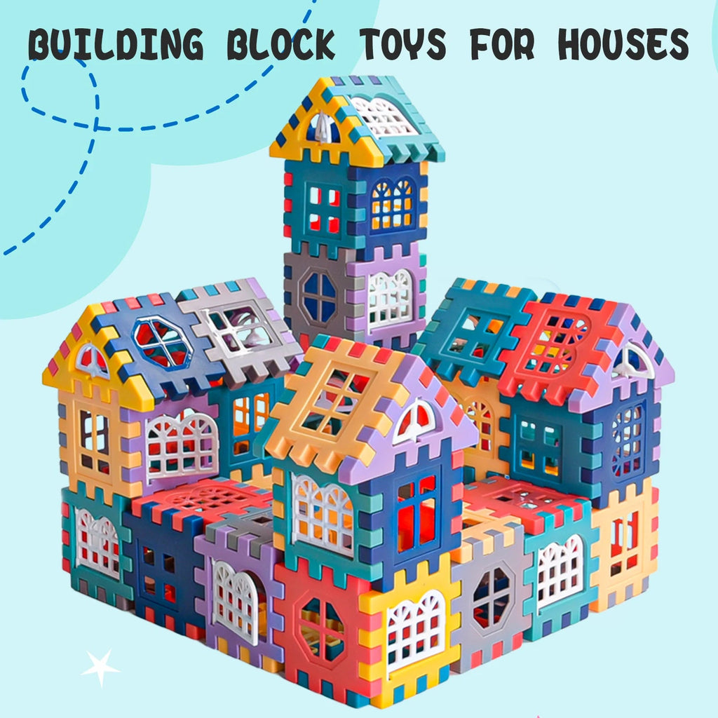 Large scale house building block simulation window design, kindergarten construction, creation of boys and girls large house bui Quick Pick Grocers