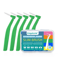 Kingubznis 20pcs  Interdental Brush For Dental Orthodontics Clean Between Teeth Cleaning Tools Soft Mini Brush With Dust Cover Econic Blanks