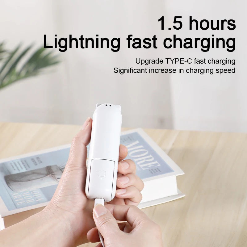 Foldable Small Fan Portable and high-power Hand Held Portable Mini Fan Rechargeable Hand USB Charge Fan Quick Pick Grocers