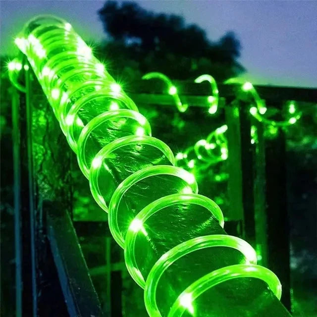 Outdoor Solar Lights Garland Rope String Lights 7-32M LED Garden Garland Waterproof Tube Lamp for Garden Christmas Decoration Quick Pick Grocers