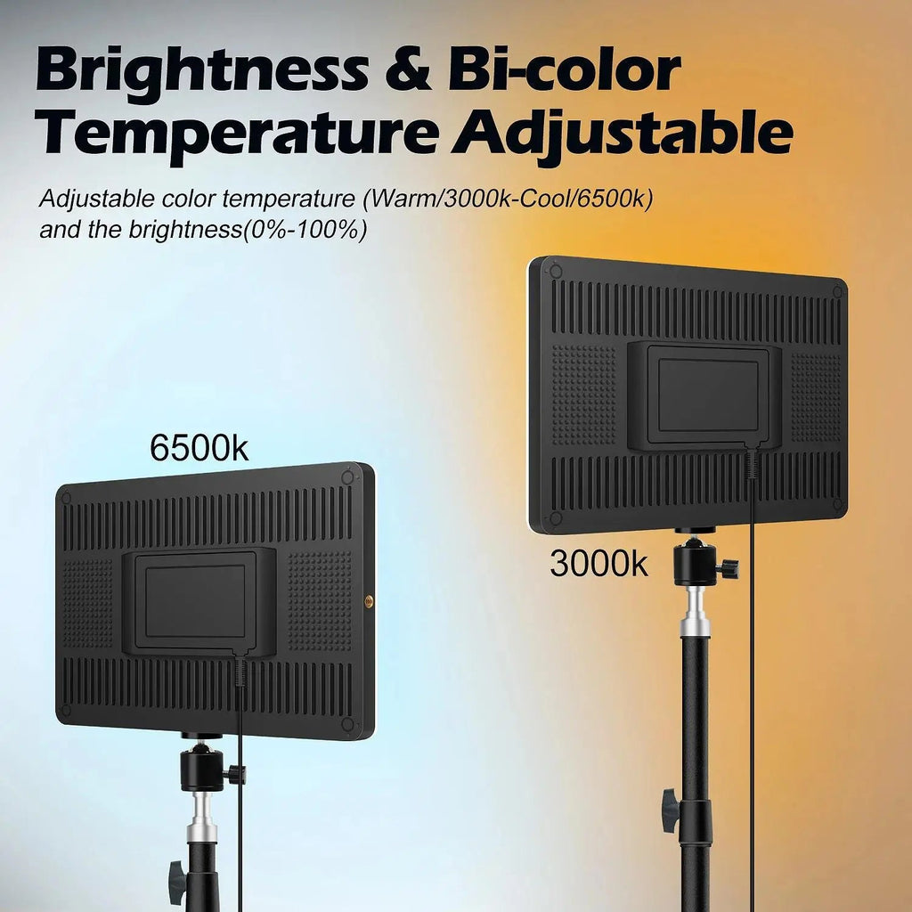 LED Video Lights Conference Photography Lighting Selfie Light Photo Studio Lamp With Tripod for Shoot Live Streaming TikTok Zoom Quick Pick Grocers