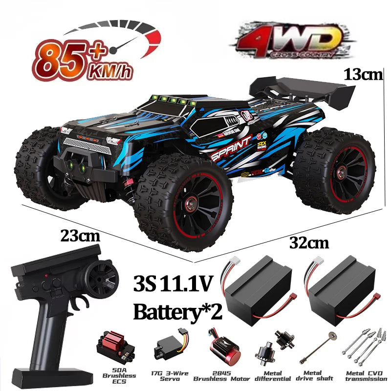 9522PRO 85KM/H High-speed RC Car Brushless Four-wheel Drive Off-road Drift 1:16 Professional Racing Car 9522 50KM/H Boy's Toy Econic Blanks