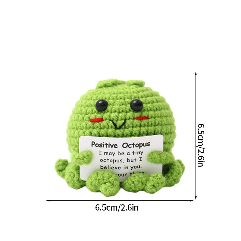 Crochet Positive Energy Doll Pocket Hug Mother's Day Gifts 2026 Handmade Knitted Ornament Handmade Crochet Doll Graduation Gifts Quick Pick Grocers