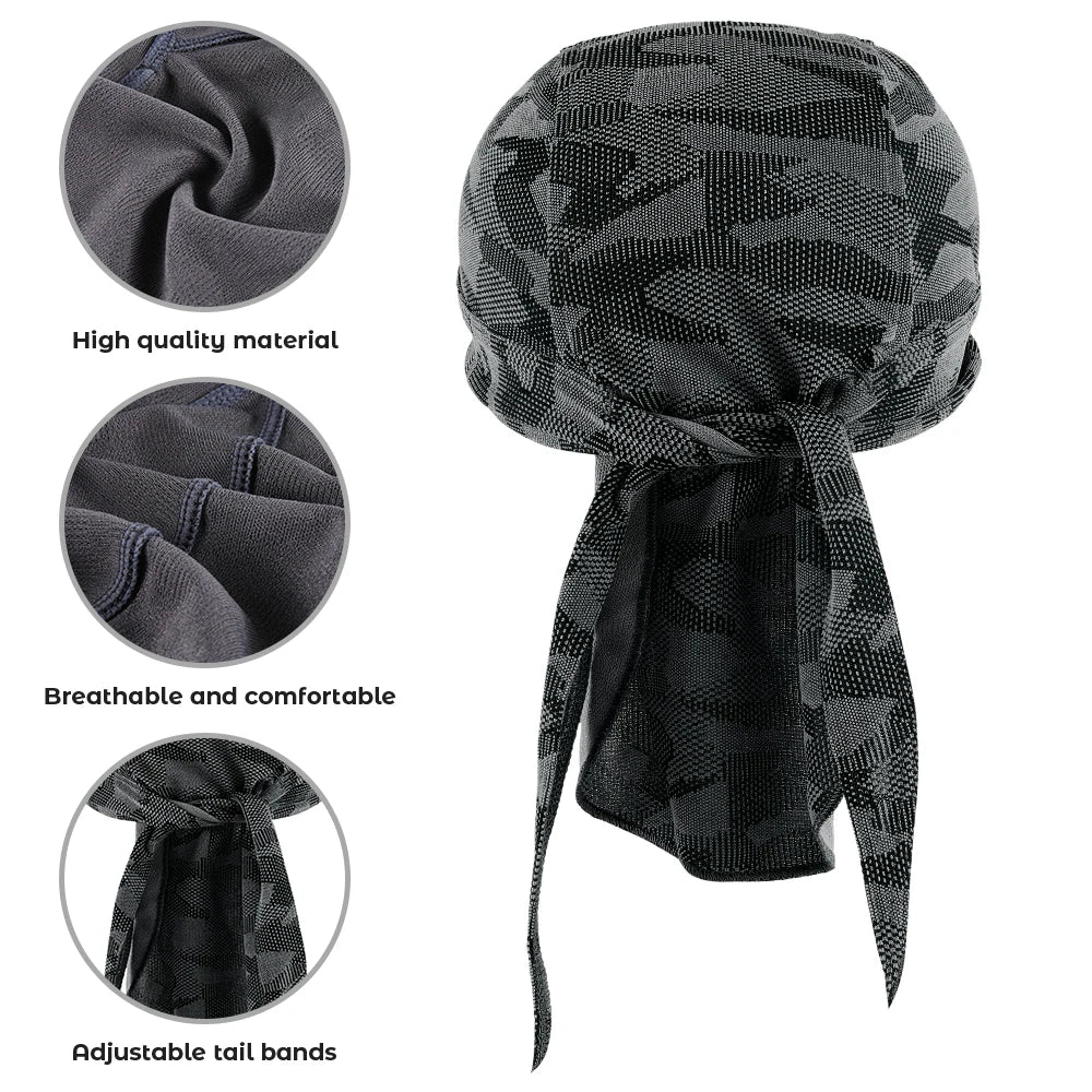 Summer Breathable Running Caps Pirate Hat Outdoor Sport Sun Protection Headscarf Cycling Helmet Liner Quick Dry Beanies Bandana Quick Pick Grocers