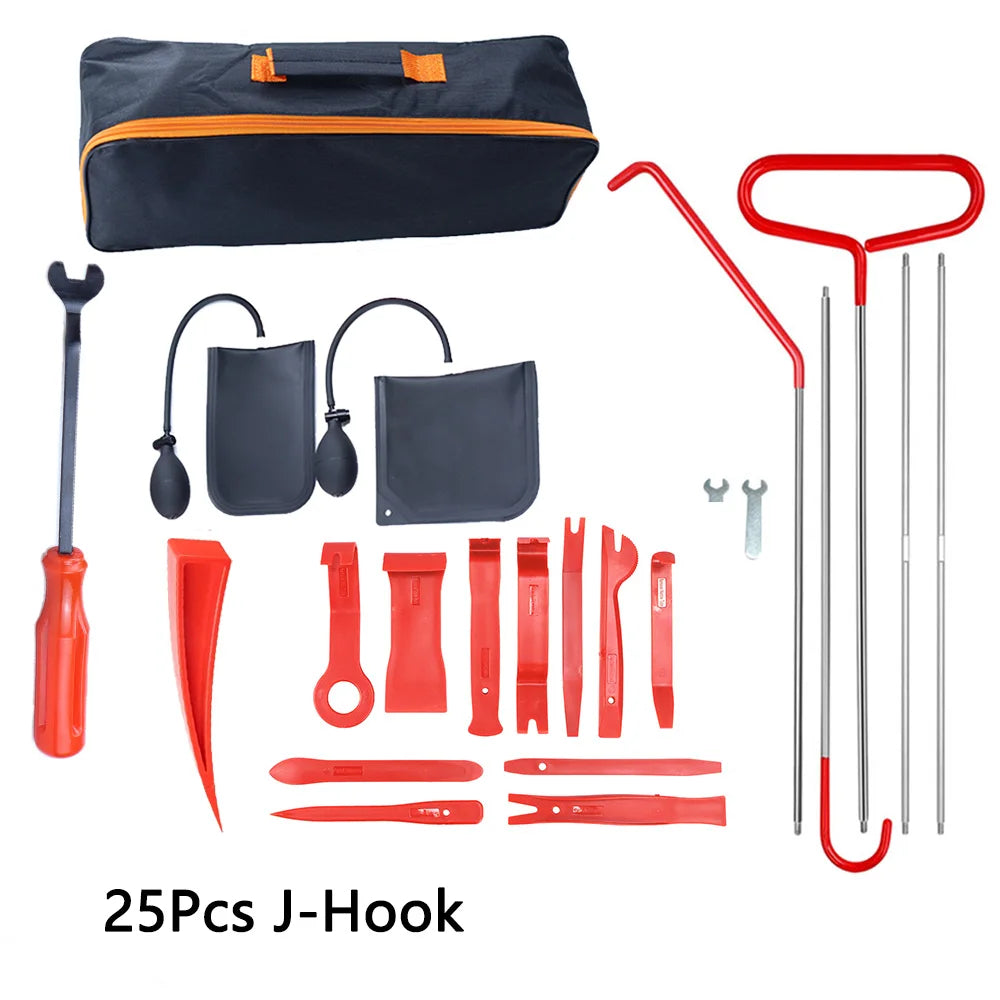 Car Window Door Emergency Open Key Lost Lock Out Unlock Auto Tools Kit Air Wedge Bag Pump Open Unlock Kit for Car Truck Quick Pick Grocers