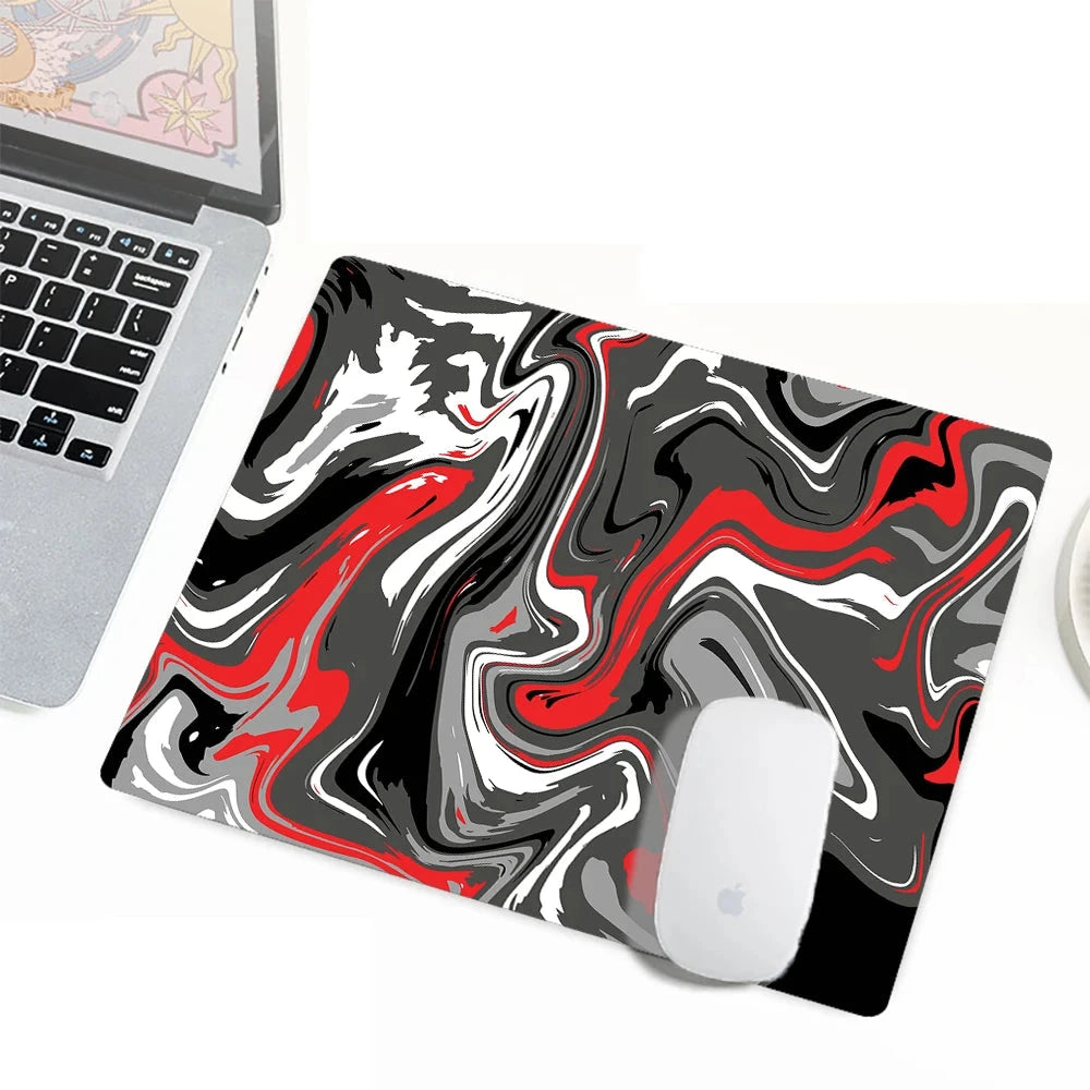 Strata Liquid Mouse Pad Computer Laptop Anime Keyboard Mouse Mat Mousepad Keyboards Gamers Decoracion Desk Mat Econic Blanks