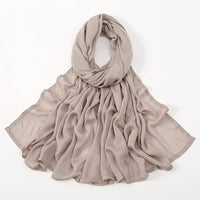Fashion Modal Hijab Rayon Cotton Shawls Muslim Hijabs For Women Plain Scarf Big Size Headscarf Islamic Turban Headband 190*85cm Quick Pick Grocers