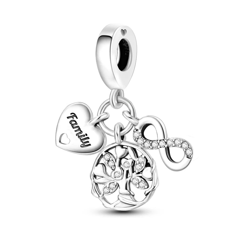Hot Sale 925 Silver Charms Beads Fit Original Pan Bracelet Making For Woman Jewelry Fashion Pendant Econic Blanks