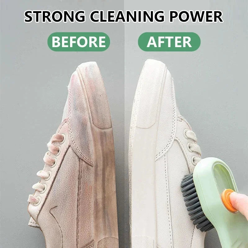 1/2/4PCS Shoe Washing Machine Bag with Liquid Shoe Brush Set Durable Laundry Shoe Bag and Soft Bristle Clean Brush for All Shoes Econic Blanks