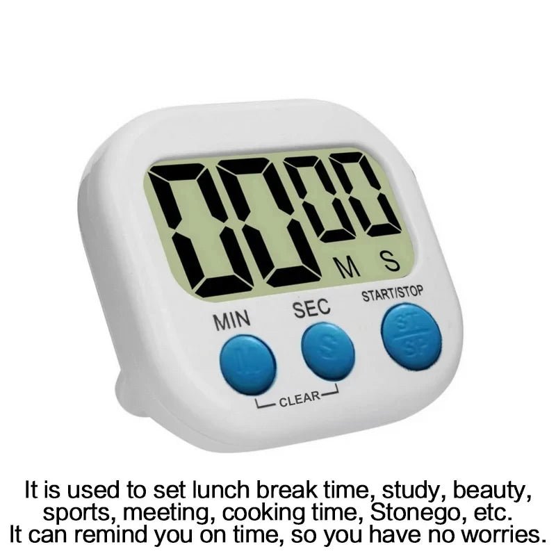 1PC LCD Digital Kitchen Timer Magnetic Cooking Large Count Down Up Clear Loud Alarm Stonego Home Kitchen Accessories Econic Blanks