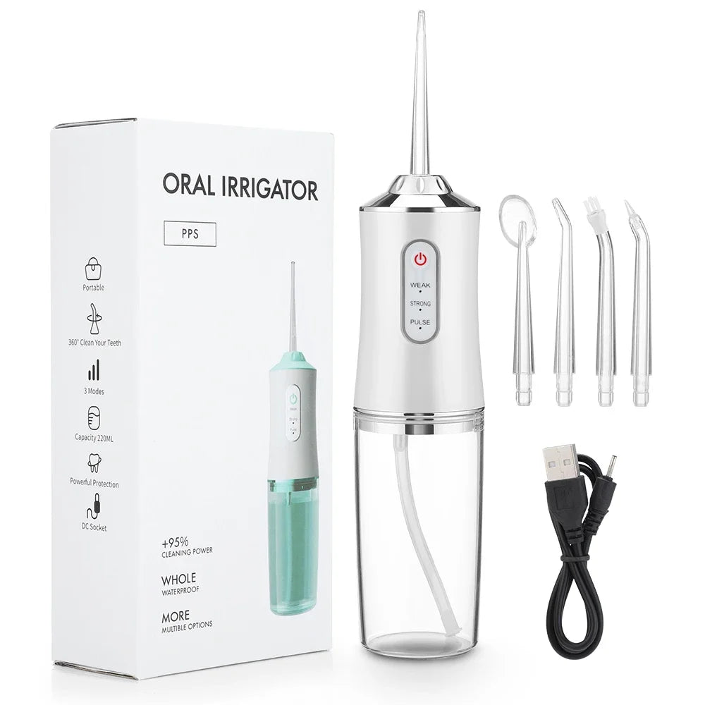 Oral Irrigator Dental Water Jet Flosser Appliance Pick Floss Dentistry Mouth Washing Machine Teeth Whitening Cleaning Tools Econic Blanks