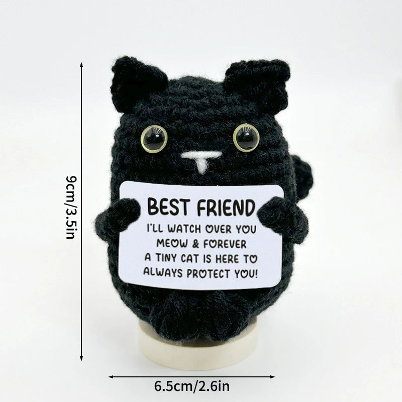 Crochet Positive Energy Doll Pocket Hug Mother's Day Gifts 2026 Handmade Knitted Ornament Handmade Crochet Doll Graduation Gifts Quick Pick Grocers
