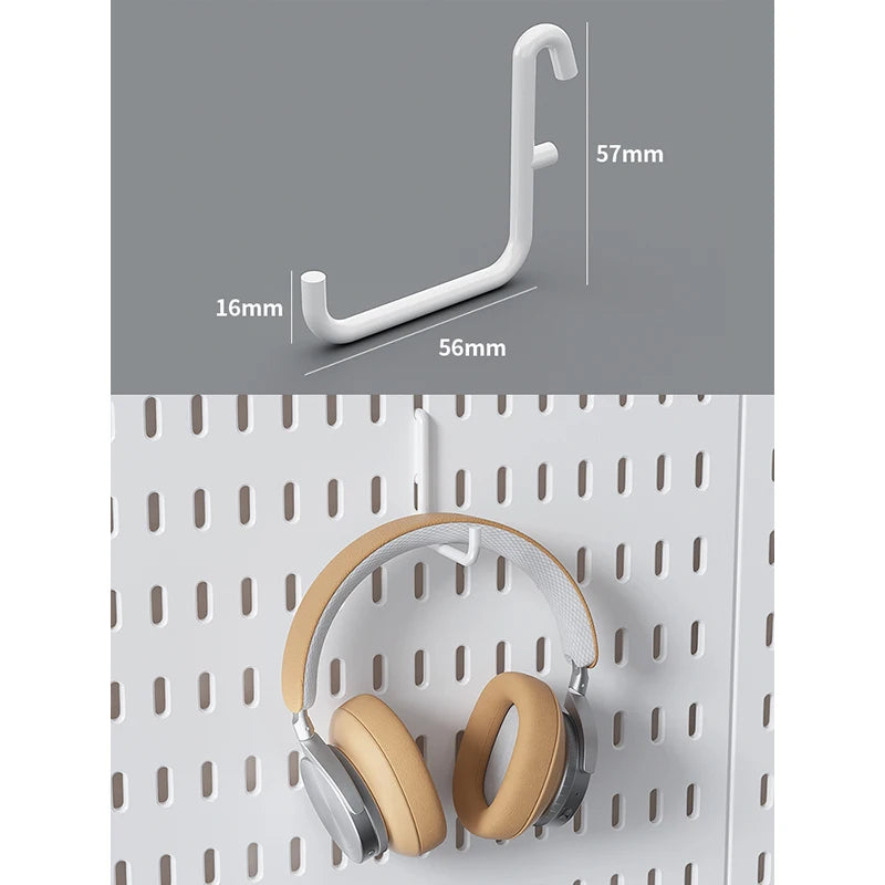 Home Study Storage Pegboard: Suitable for Displaying Figurines, Desk-Top Standing & Clip-On Storage for Furniture Items Quick Pick Grocers