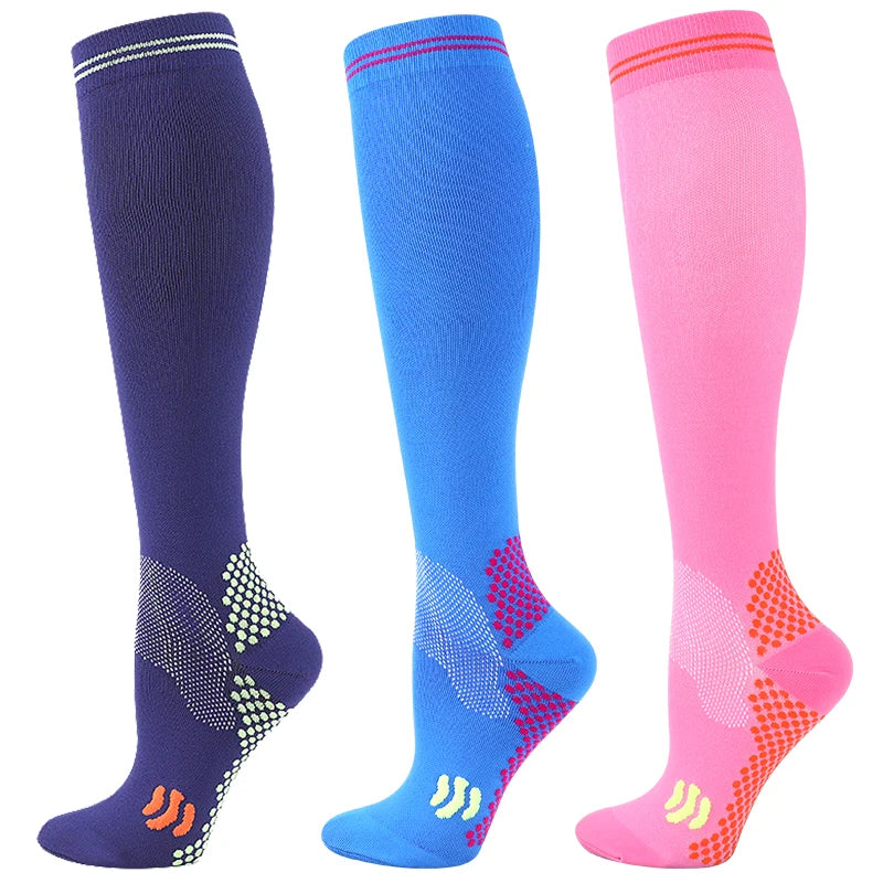 1/3 Pairs Dropship Compression Socks Varicose Veins 20-30 Mmhg Men Women Socks For Running Cycling,Football Soccer Stockings Quick Pick Grocers