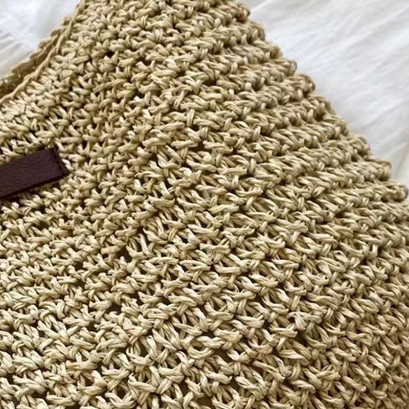 Elegant Light Paper Rope Bag - Bohemian Handmade Style, Hot-Selling Beach/Casual Bag (Crossbody & Shoulder Tote) Quick Pick Grocers