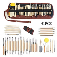 Pottery Clay Sculpting Tools Kit 8-61 Pcs/Set, Ceramic Wax Clays Carving Tools for Art Craft Pottery Sculpting Modeling Tool Set Econic Blanks