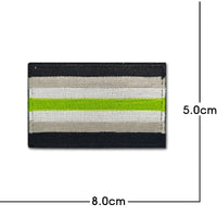 Rainbow Flag Embroidered Patch Pride Gay LGBT Tactical Applique for Clothes Hat Military Emblem with Hook and Loop Quick Pick Grocers