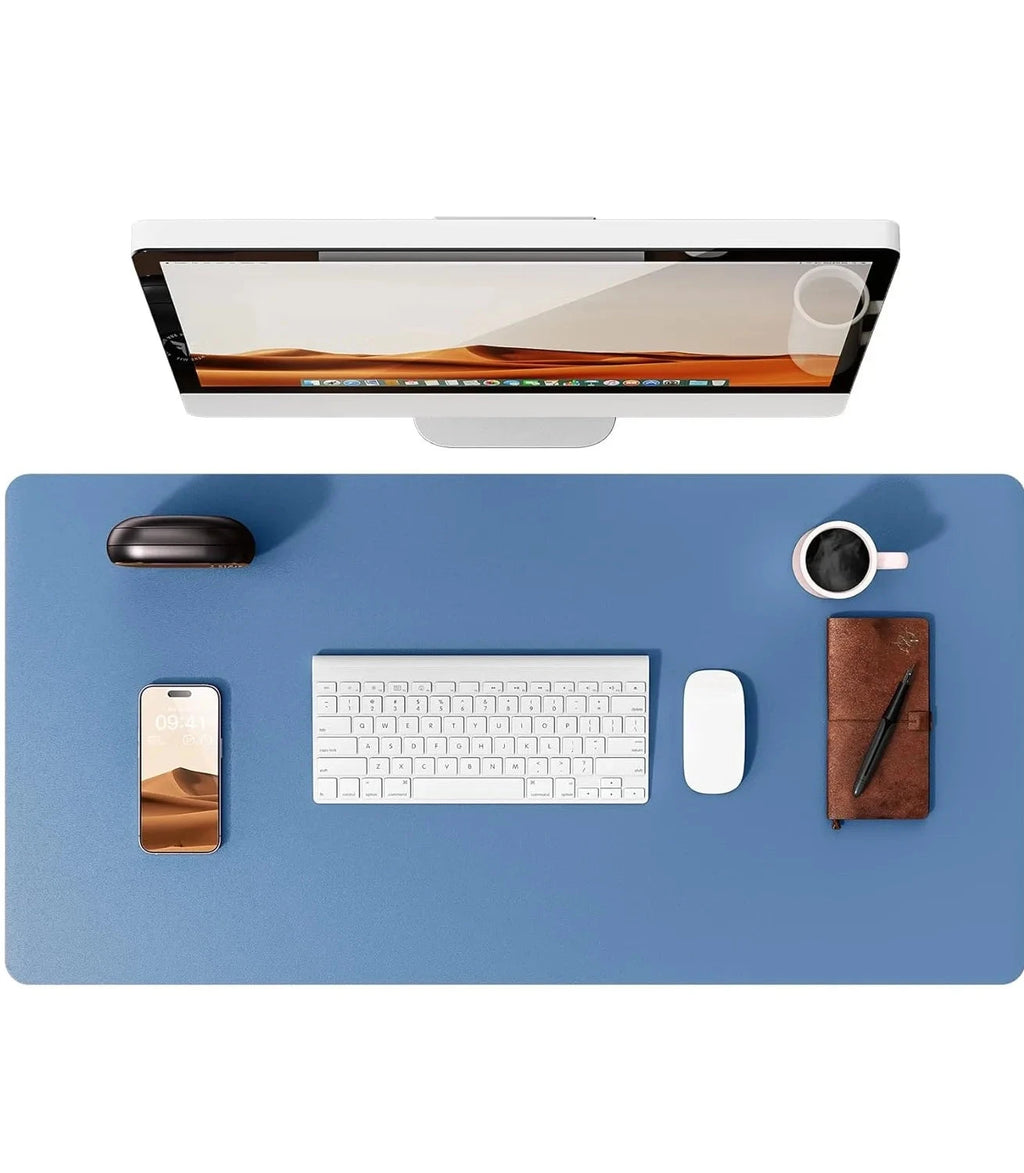 Large Mouse Pad,Office Desk Mat, Leather Desk Pad Protector, Non-Slip PU Leather Desk Blotter, Laptop Desk Pad Econic Blanks