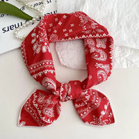 55cm Laies Headband Cotton Linen Square Scarf Women Korean College Girls Fashion Spring Autumn New Style Elegant Neck Scarves Quick Pick Grocers