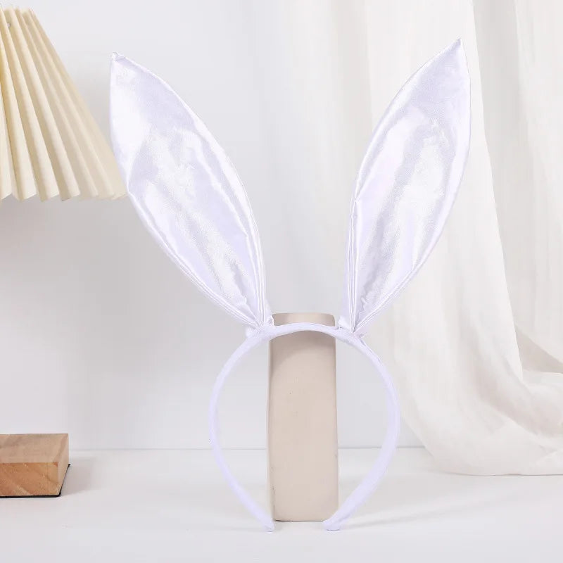 1pc sold color gingham rabbit ear headband in stock headband bunny girl hair clip Halloween rabbit headband Quick Pick Grocers