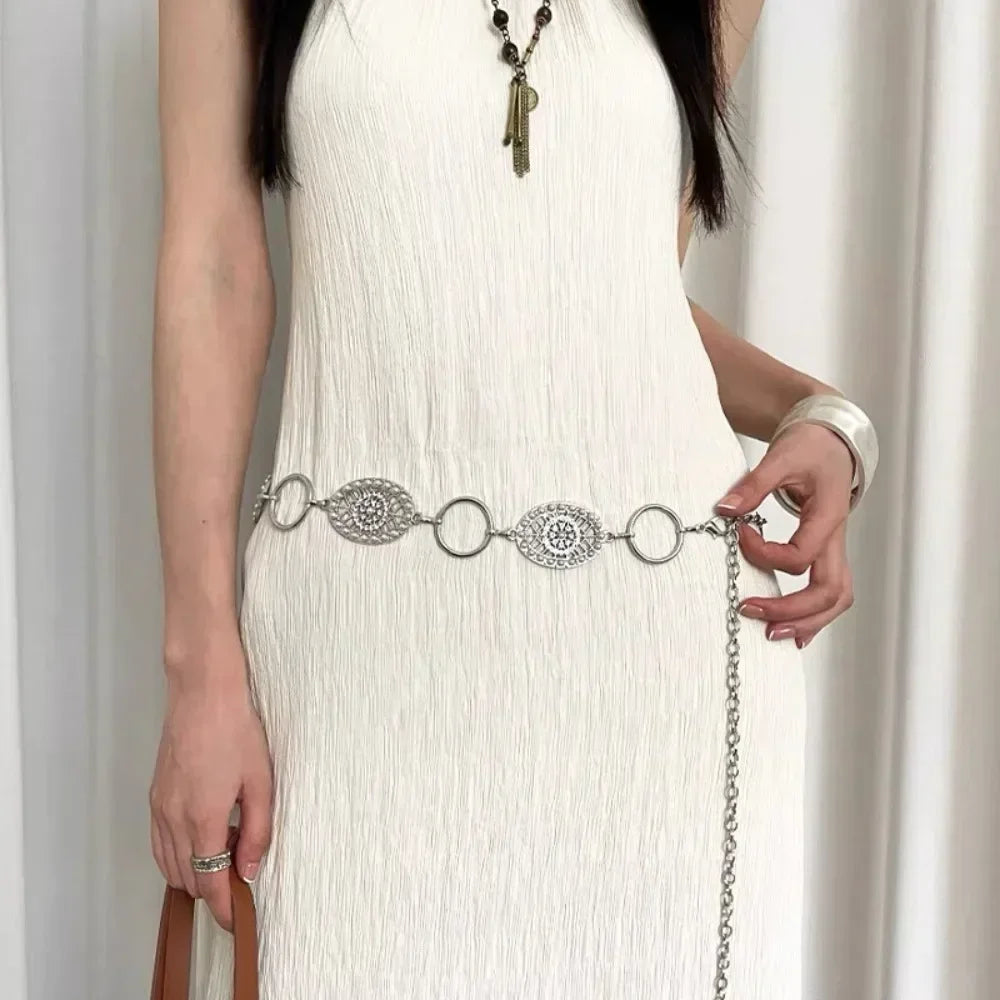 New Butterfly Tassel Waist Chain Y2K Trendy Bohemian Belt Summer Beach Accessories Vintage Flower Bohemian Belt Quick Pick Grocers